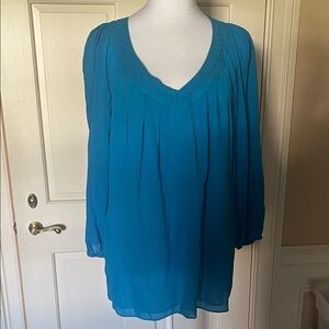 Diane Von Furstenberg Teal Blouse